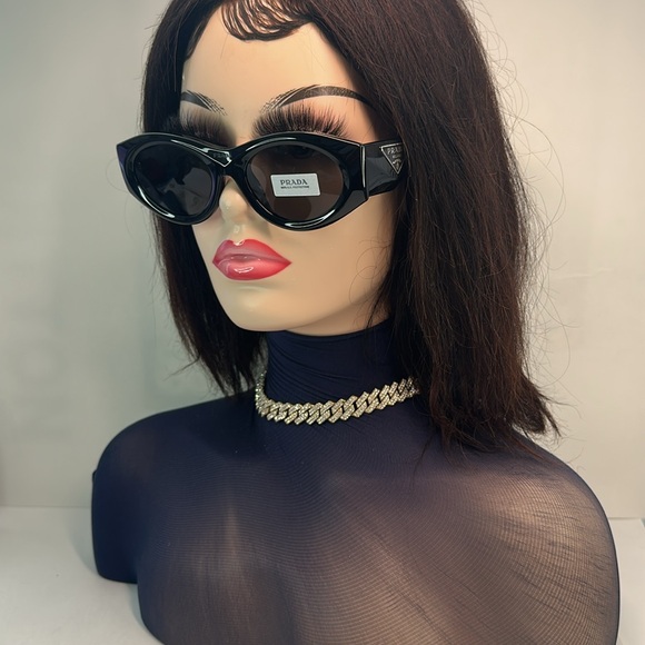 New Authentic SPR 20Z-F 1AB Prada Symbole sunglasses - Picture 1 of 14